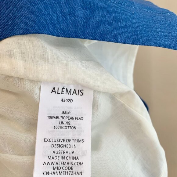 Printed linen minidress - Picture 8 of 8